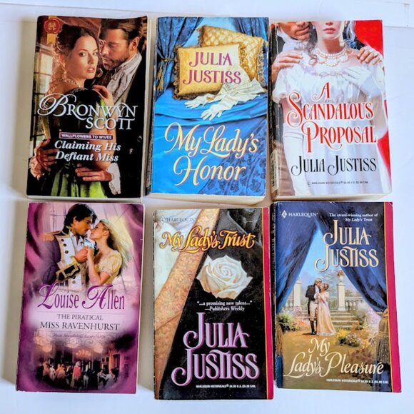 Harlequin Historical Regency Romance Set of 6 Paperback Small various authors - Picture 1 of 6